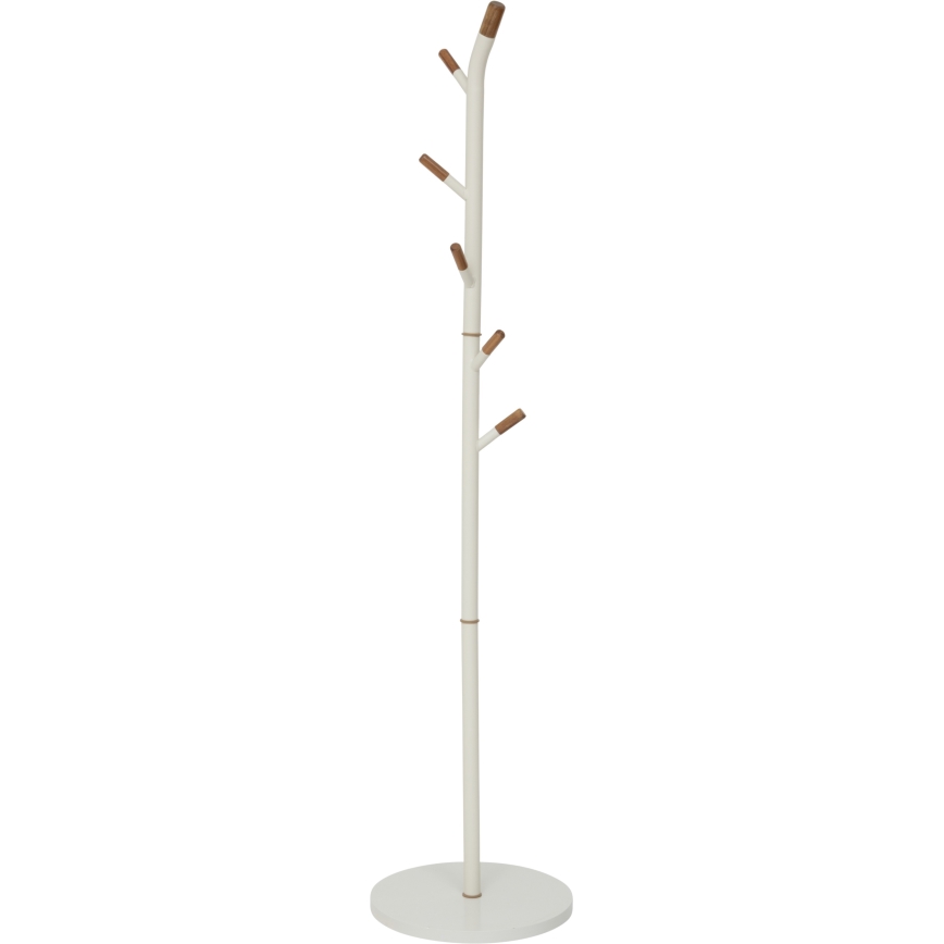 5five - Attaccapanni a piantana TALO 175,5 x 40 cm bianco/marrone