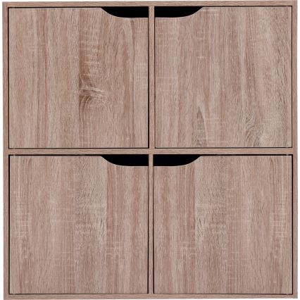 5five - Cassettiera TIDY 68x68x32 cm marrone
