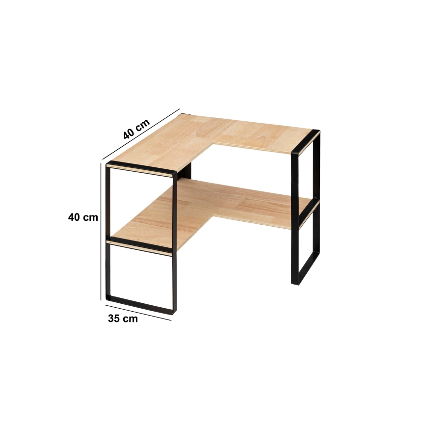 5five - Mensola angolare PALO 40x40 cm beige/nero
