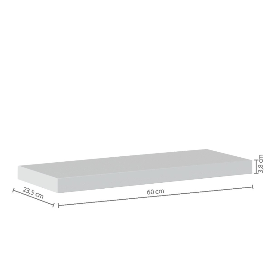 5five - Mensola da parete HYLE 60x24 cm bianca