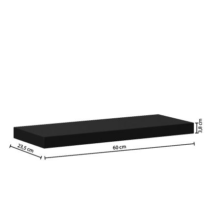 5five - Mensola da parete HYLE 60x24 cm nera