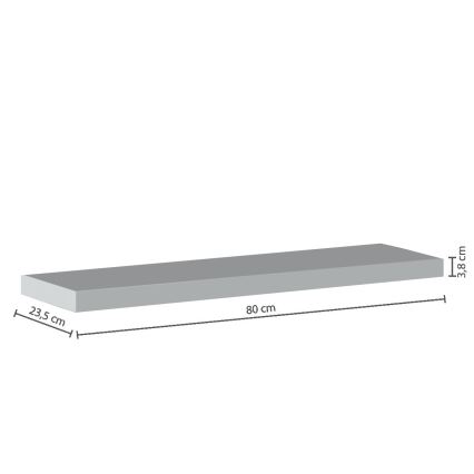5five - Mensola da parete HYLE 80x24 cm bianca