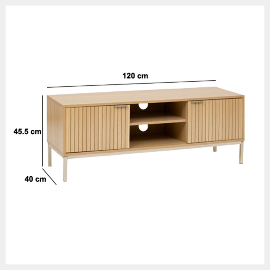 5five - Mobile TV KUBI 120x40 cm marrone