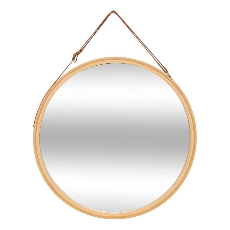 5five - Specchio da parete LOBEE Ø 38 cm in bambù
