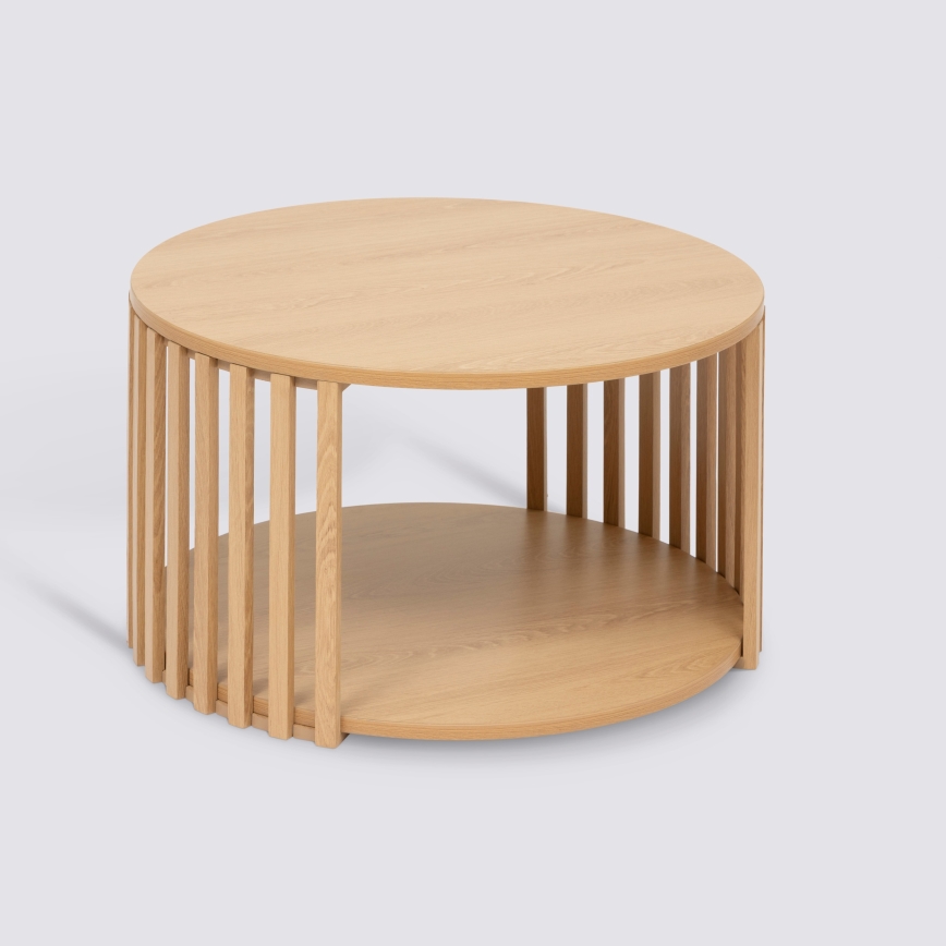 5five - Tavolino da salotto VINKY Ø 60 cm marrone