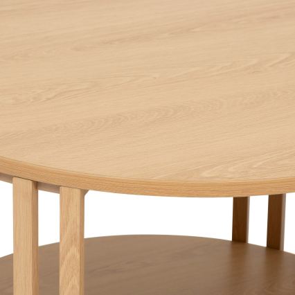 5five - Tavolino da salotto VINKY Ø 60 cm marrone