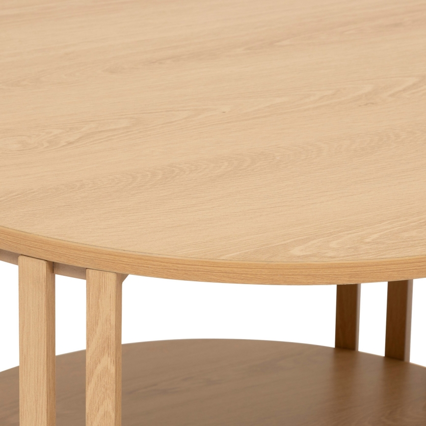 5five - Tavolino da salotto VINKY Ø 60 cm marrone