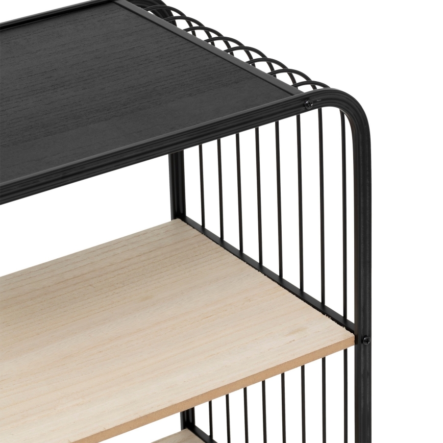 5five - Tavolino/ripiano mobile COLGE 74x43 cm nero/beige
