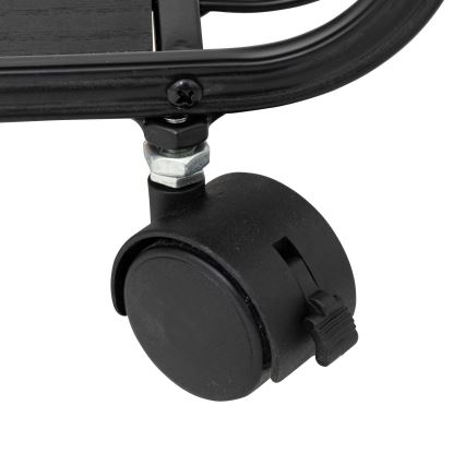 5five - Tavolino/ripiano mobile COLGE 74x43 cm nero/beige
