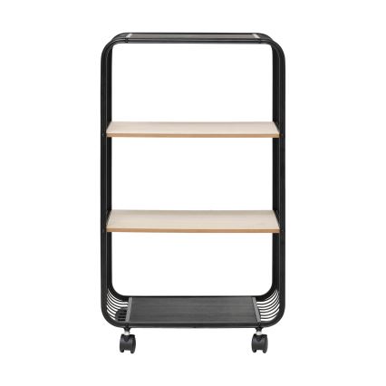 5five - Tavolino/ripiano mobile COLGE 74x43 cm nero/beige