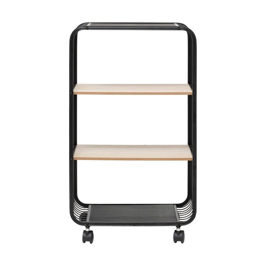 5five - Tavolino/ripiano mobile COLGE 74x43 cm nero/beige