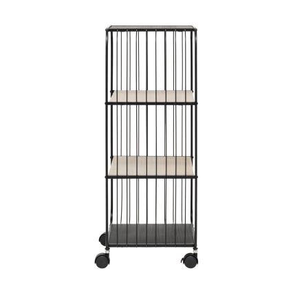 5five - Tavolino/ripiano mobile COLGE 74x43 cm nero/beige