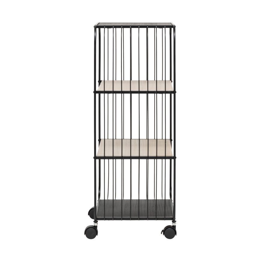 5five - Tavolino/ripiano mobile COLGE 74x43 cm nero/beige