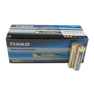 60 pz Batteria alcalina TINKO AAA 1,5V