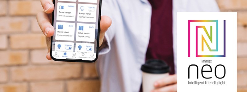 Controlla la luce intelligente con Immax Neo