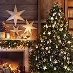 Illuminazione, alberi e decorazioni natalizie