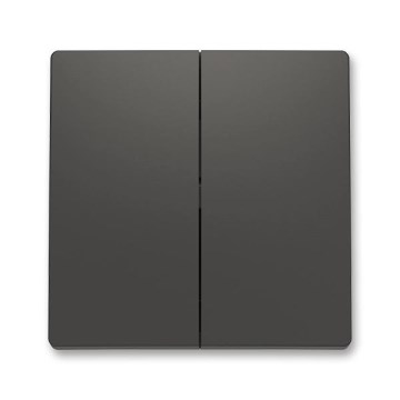 ABB 3559T-A00652 237 - Placca interruttore divisa ZONI nero opaco
