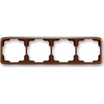 ABB 3901A-B40 H - Cornice 4 posti TANGO marrone