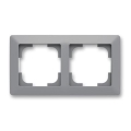 ABB 3901T-A00020 141 - Placca doppia ZONI grigia