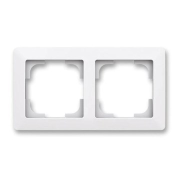 ABB 3901T-A00020 500 - Cornice doppia ZONI bianca