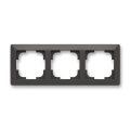 ABB 3901T-A00030 237 - Cornice tripla ZONI nera opaca
