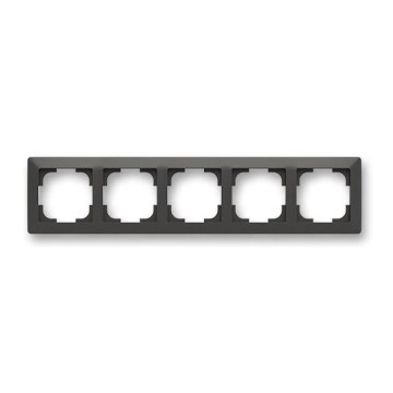 ABB 3901T-A00050 237 - Placca a cinque posti ZONI nero opaco