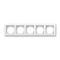 ABB 3901T-A00050 500 - Cornice a cinque posti ZONI bianca