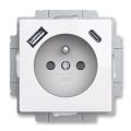 ABB 5569T-A32357 500 - Presa domestica senza placca ZONI 250V 1xUSB A+C bianca