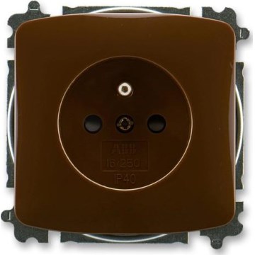 ABB 6619A-A06357 H - Presa domestica senza cornice TANGO 250V marrone