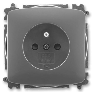 ABB 6619A-A06357 S2 - Presa domestica senza cornice TANGO 250 V grigio scuro