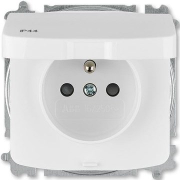 ABB 6619A-A06997 B - Presa domestica senza viti senza cornice TANGO 250V IP44 bianca
