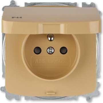 ABB 6619A-A06997 D - Presa domestica senza cornice TANGO 250V IP44 beige