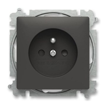 ABB 6619T-A06657 237 - Presa elettrica domestica senza cornice ZONI 250V nero opaco