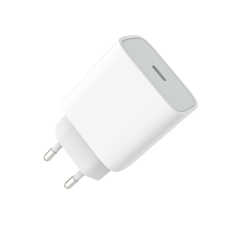 Adattatore a carica rapida Power Delivery 20W USB-C bianco