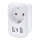 Adattatore da viaggio per gli USA 230V con 2 porte USB-A e 1 porta USB-C