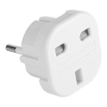 Adattatore da viaggio UK/EU 230V bianco