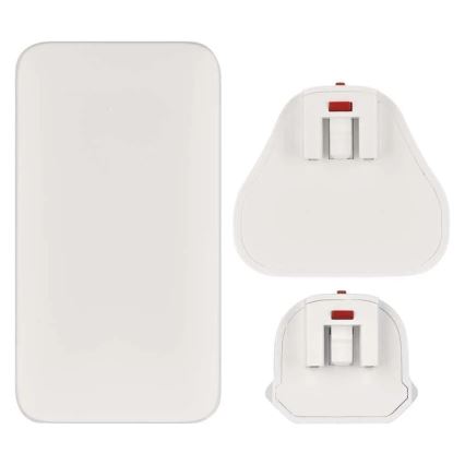 Adattatore da viaggio USB GaN con spine intercambiabili 100-250V