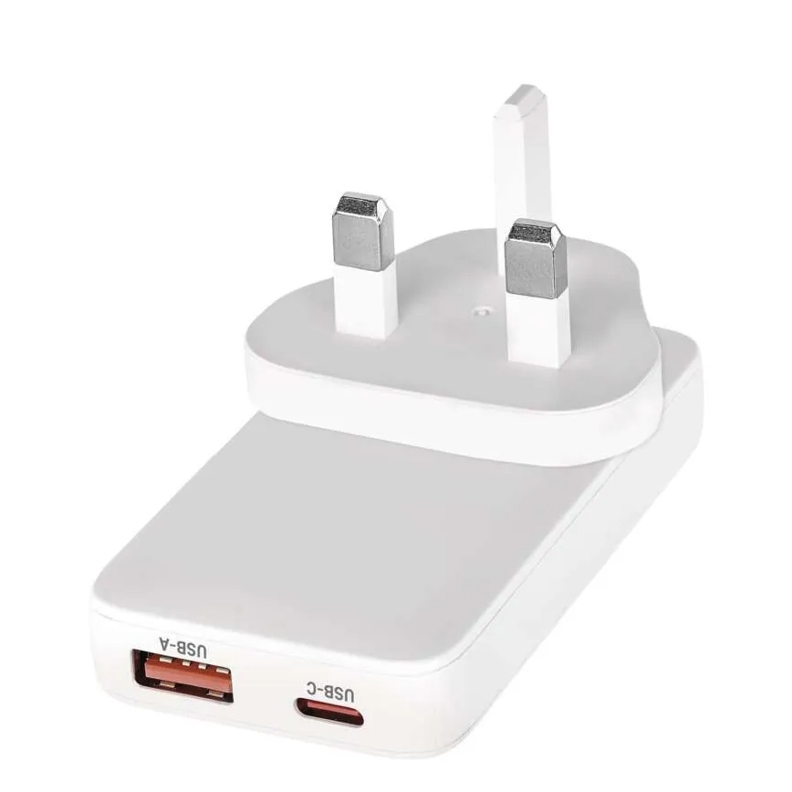 Adattatore da viaggio USB GaN con spine intercambiabili 100-250V