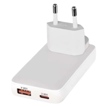Adattatore da viaggio USB GaN con spine intercambiabili 100-250V