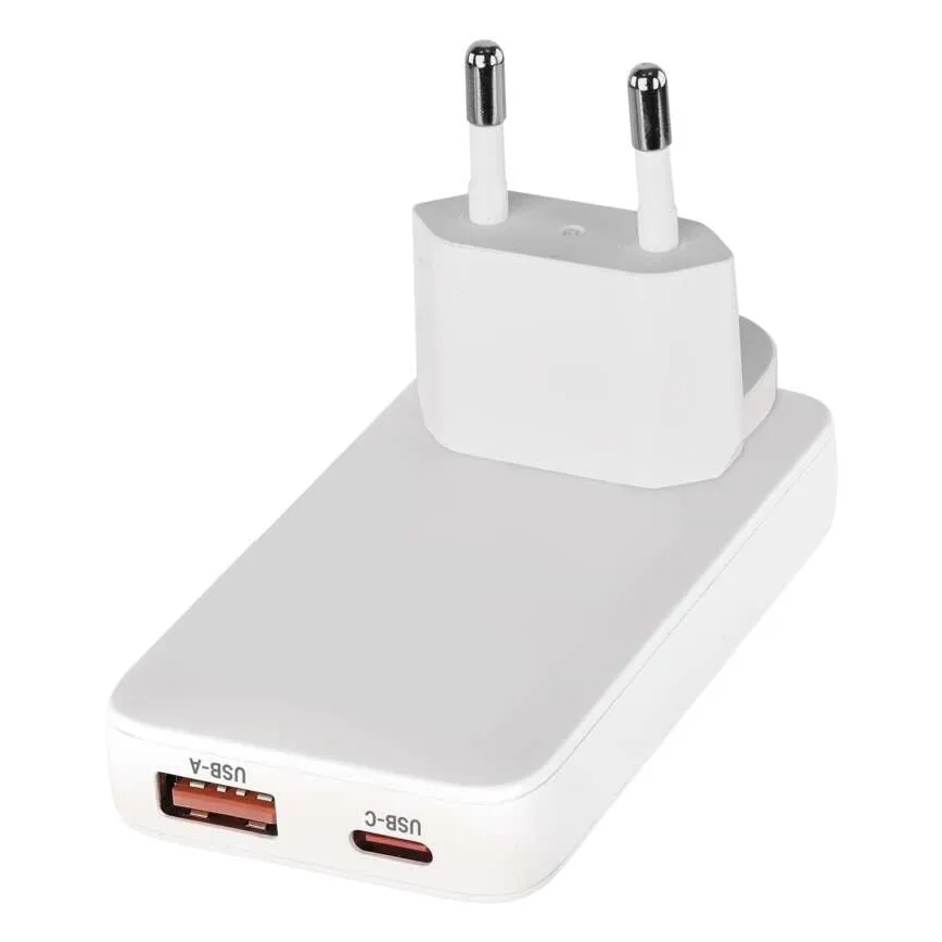 Adattatore da viaggio USB GaN con spine intercambiabili 100-250V