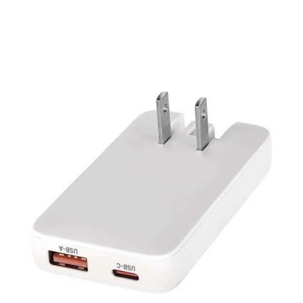 Adattatore da viaggio USB GaN con spine intercambiabili 100-250V
