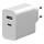 Adattatore di ricarica USB-C Power Delivery + USB-A 45W/230V bianco