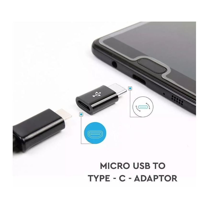 Adattatore Micro per USB USB-C nero