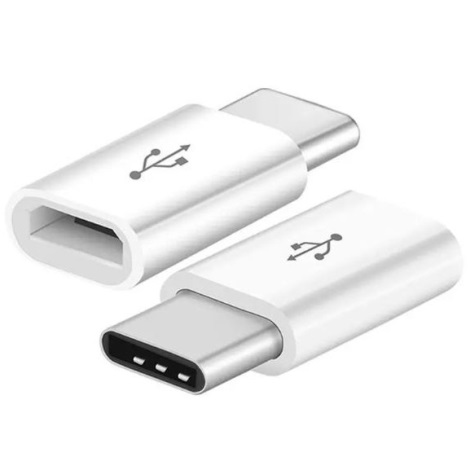 Adattatore Micro USB C bianco