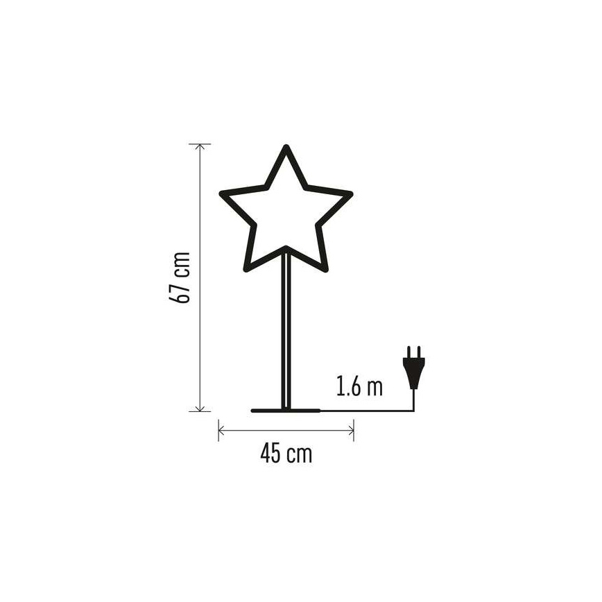 Addobbo natalizio 1xE14/25W/230V d. 45 cm dorato