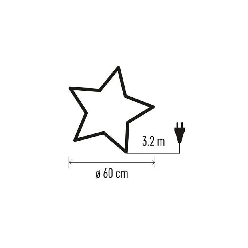 Addobbo natalizio 1xE14/25W/230V d. 60 cm argento