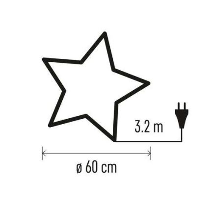 Addobbo natalizio 1xE14/25W/230V d. 60 cm d'oro