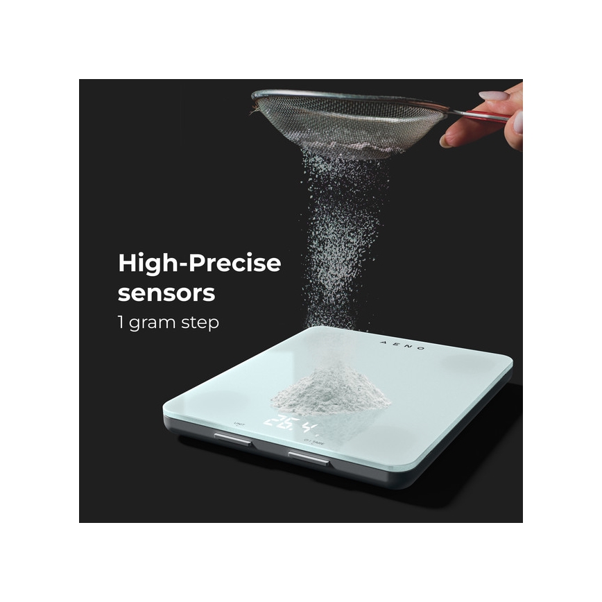 AENO - Bilancia da cucina smart 3xAAA Bluetooth