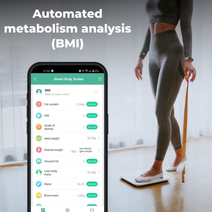 AENO - Bilancia personale smart 3xAAA