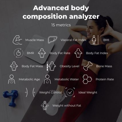 AENO - Bilancia personale smart 3xAAA
